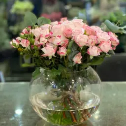 Vase with Baby Pink Rose